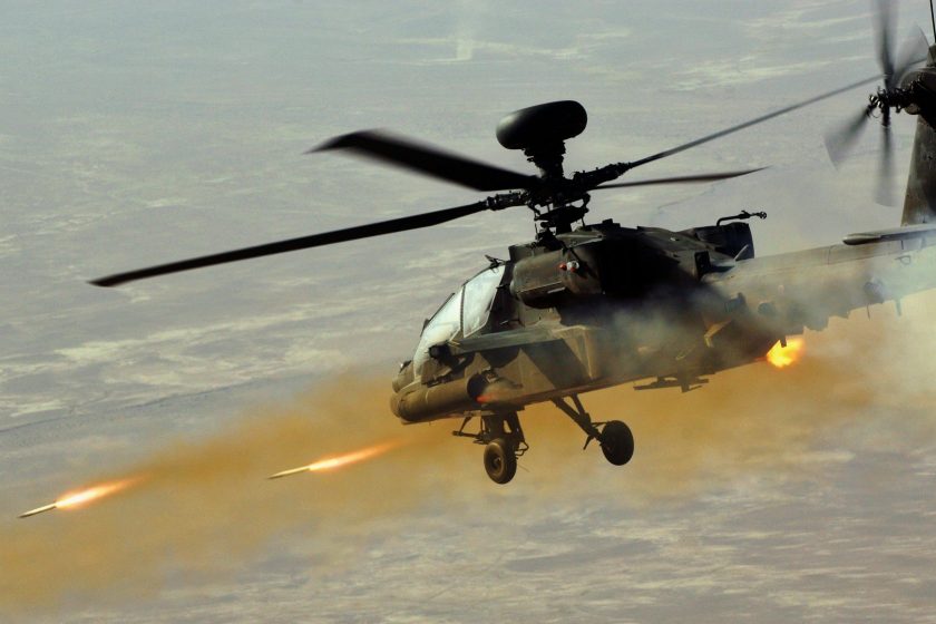 AH-64 Apache Helicopter In Action – AH-64 Apache Airstrikes, AH-64 Firing At Tanks, Apache FLIR